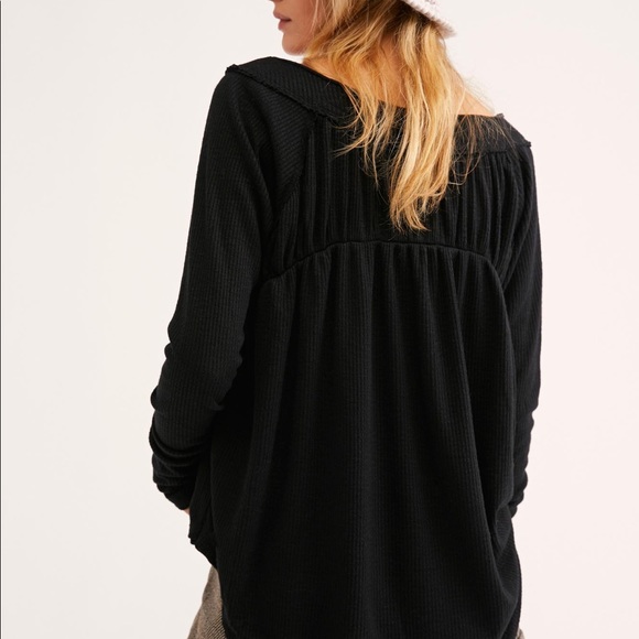 Free People - We the Free Must Have Henley Top - Picture 2 of 6